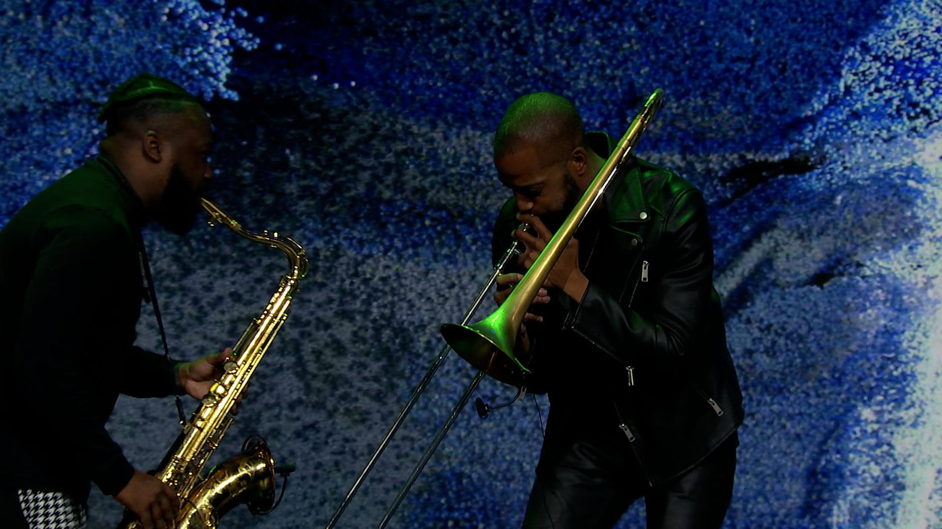 Trombone Shorty on the stage of Demo Day 2023